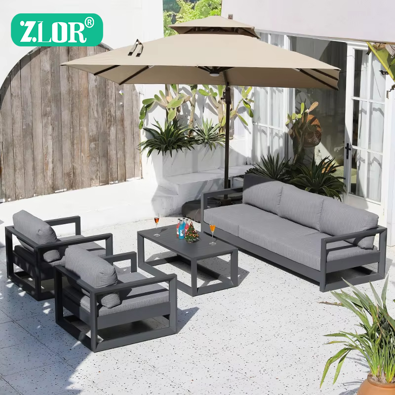 Outdoor Furniture Luxury - Juegos de Sofás de Aluminio de