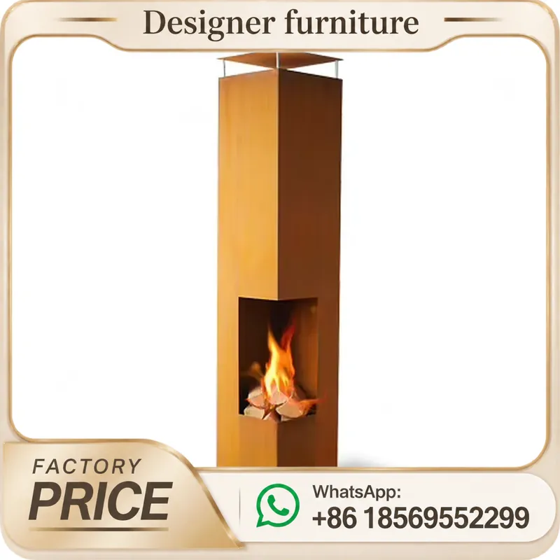 Outdoor Furniture Wood - Estufa Portátil de Pellets de Madera