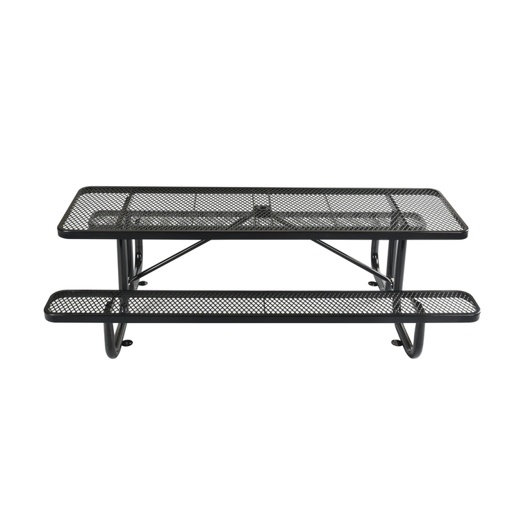 Outdoor Furniture Metal Chairs - Juego de Mesa y Sillas Rectangulares