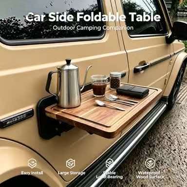 Outdoor Furniture Wood - Mesa Plegable de Madera para Montar