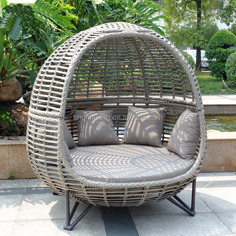 Outdoor Daybed Furniture - Tumbona nórdica para patio, sofá de