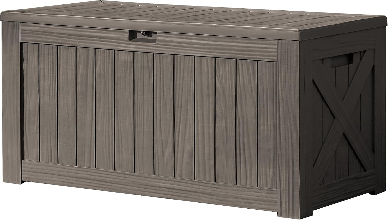 Outdoor Furniture Wood - Caja de almacenamiento grande de 120