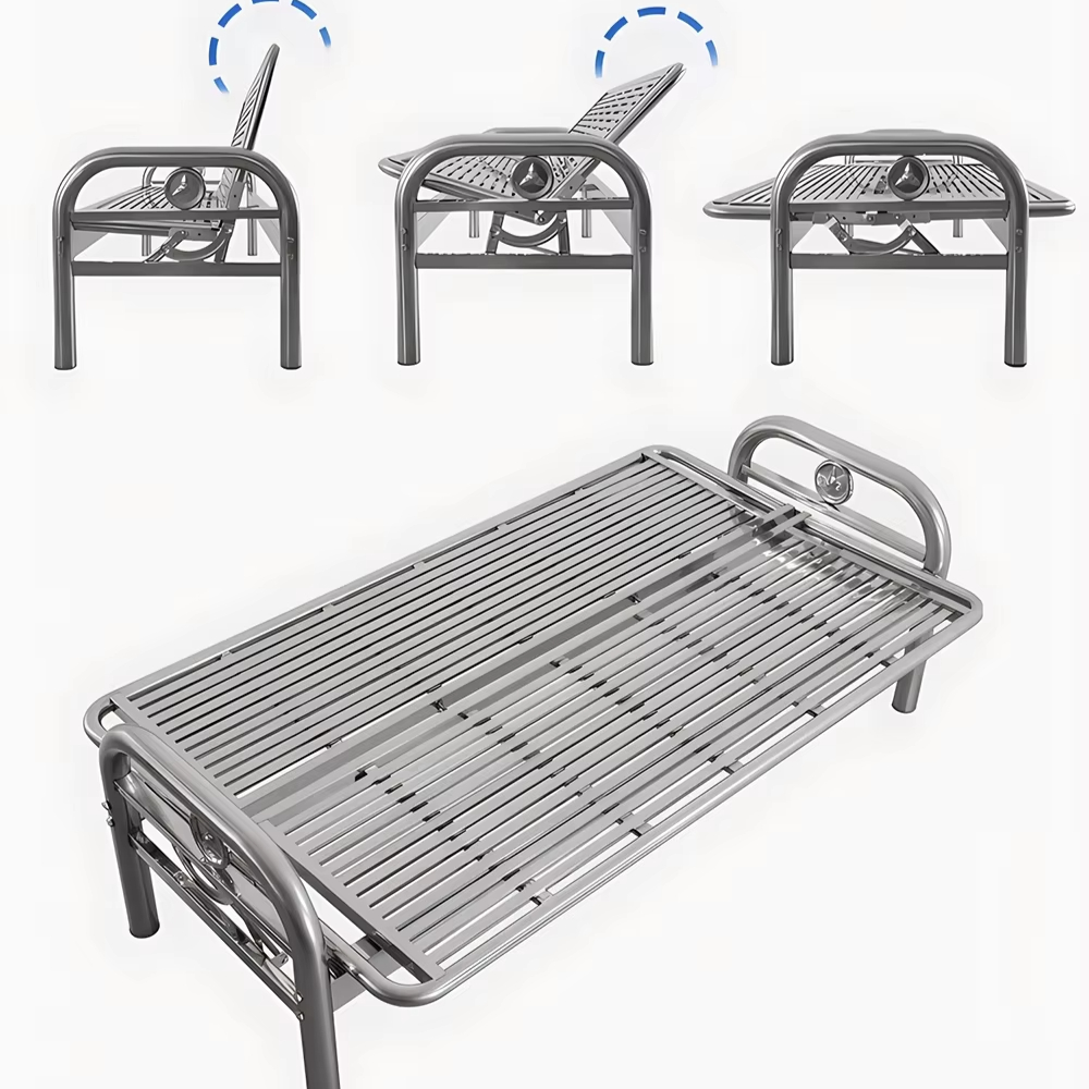Outdoor Furniture Metal Chairs - Sofá cama moderno de acero inoxidable