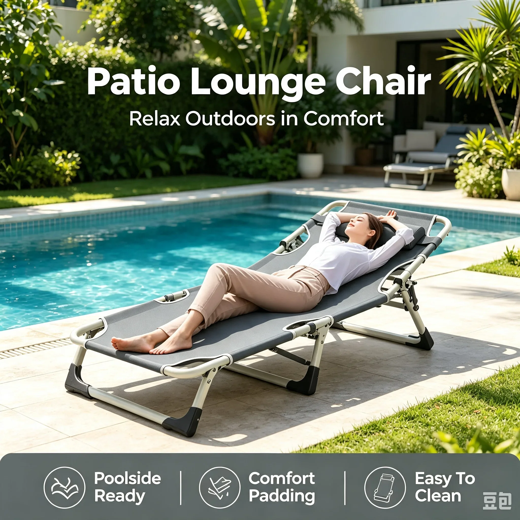 Silla Plegable Reclinable de D - Outdoor Daybed Furniture reseña y precio