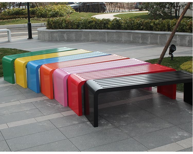 Banco de metal de acero lamina - Outdoor Furniture Metal Chairs reseña y precio