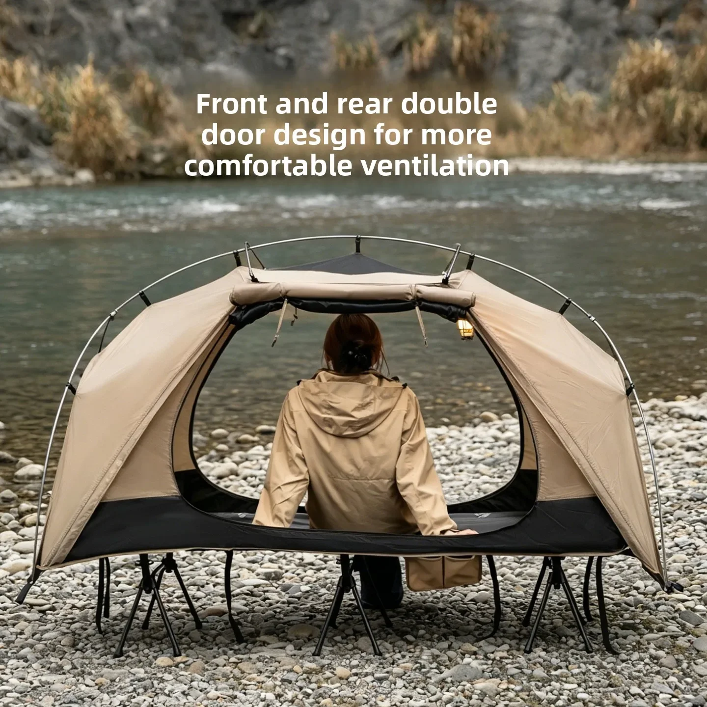 MOUNTAINHIKER Cama de Campaña  - Outdoor Daybed Furniture reseña y precio