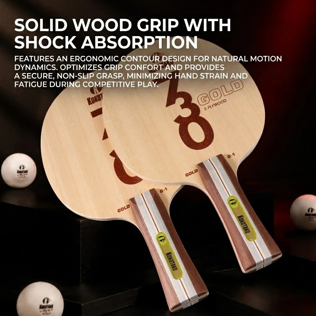 Pala de tenis de mesa Kokutaku - Outdoor Furniture Wood reseña y precio