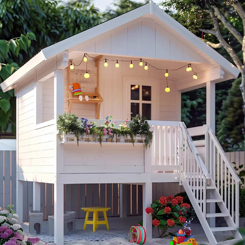 Casa de juegos para jardín de  - Outdoor Furniture Wood reseña y precio