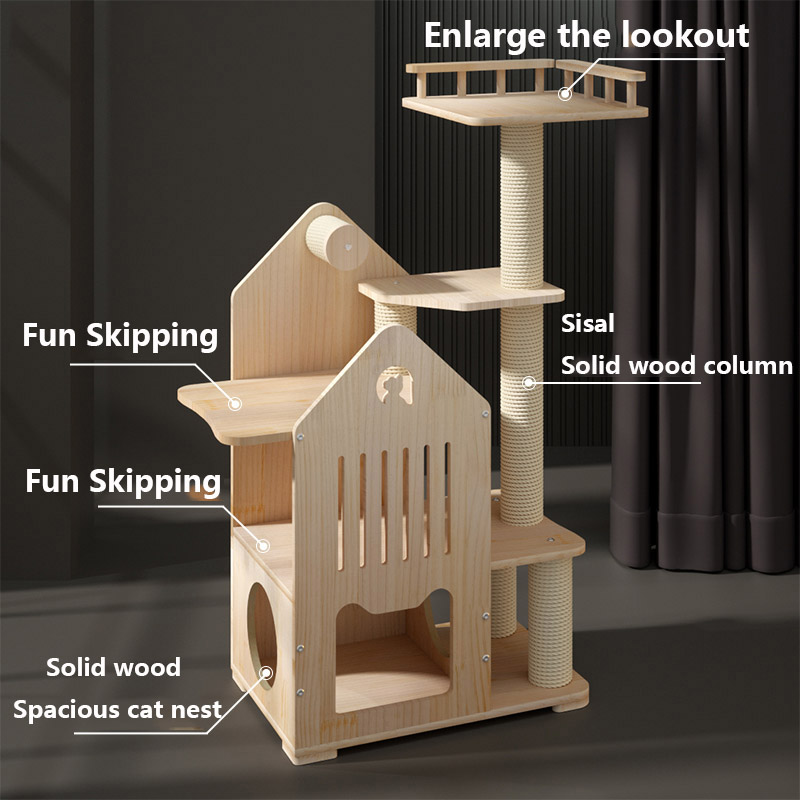 Árbol para Gatos de Madera Nat - Outdoor Furniture Luxury reseña y precio
