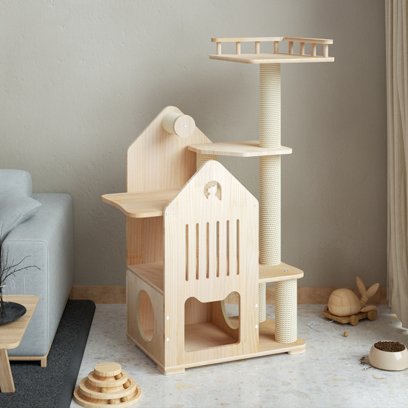 Árbol para Gatos de Madera Nat - Outdoor Furniture Luxury reseña y precio