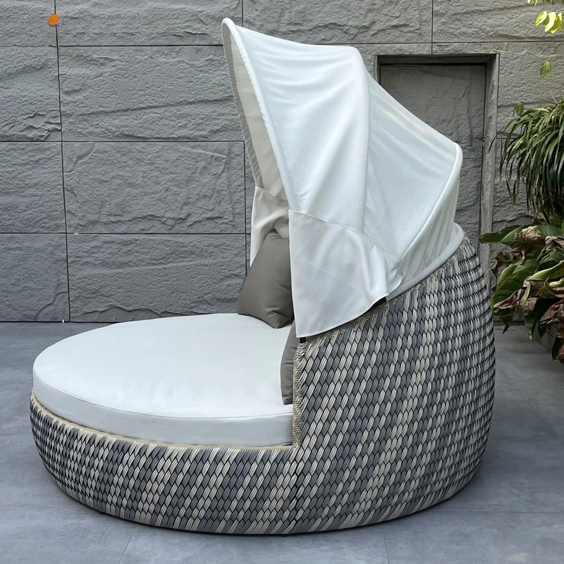 Sofá Cama Redondo de Mimbre An - Outdoor Daybed Furniture reseña y precio