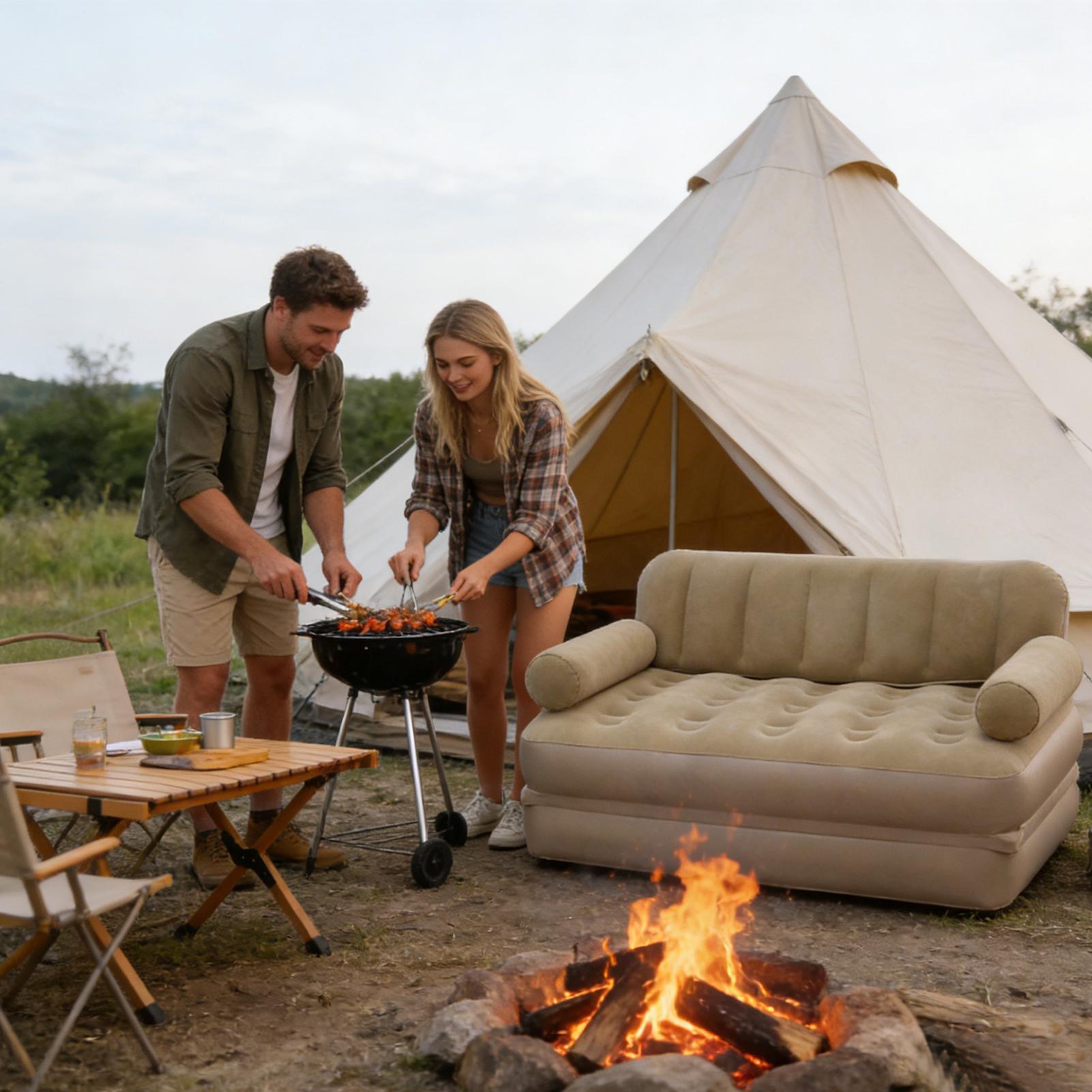 Sofá inflable con bomba de air - Outdoor Daybed Furniture reseña y precio