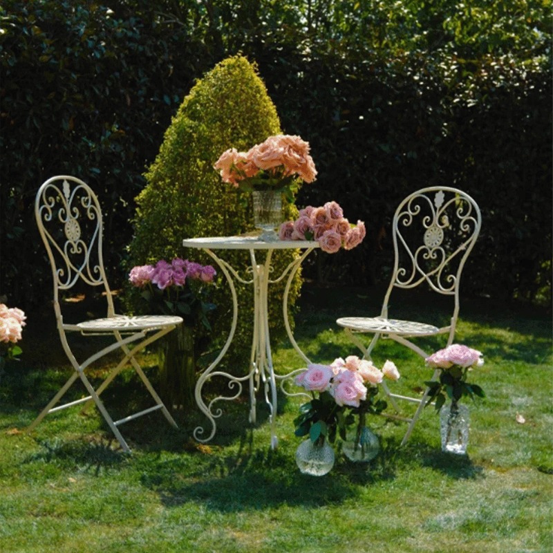 Mesa y Sillas de Hierro Vintag - Outdoor Furniture Metal Chairs reseña y precio
