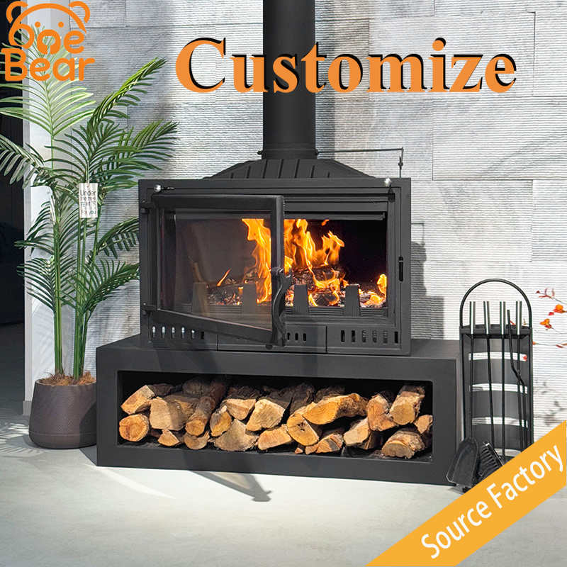 Chimenea de leña empotrada per - Outdoor Furniture Wood reseña y precio