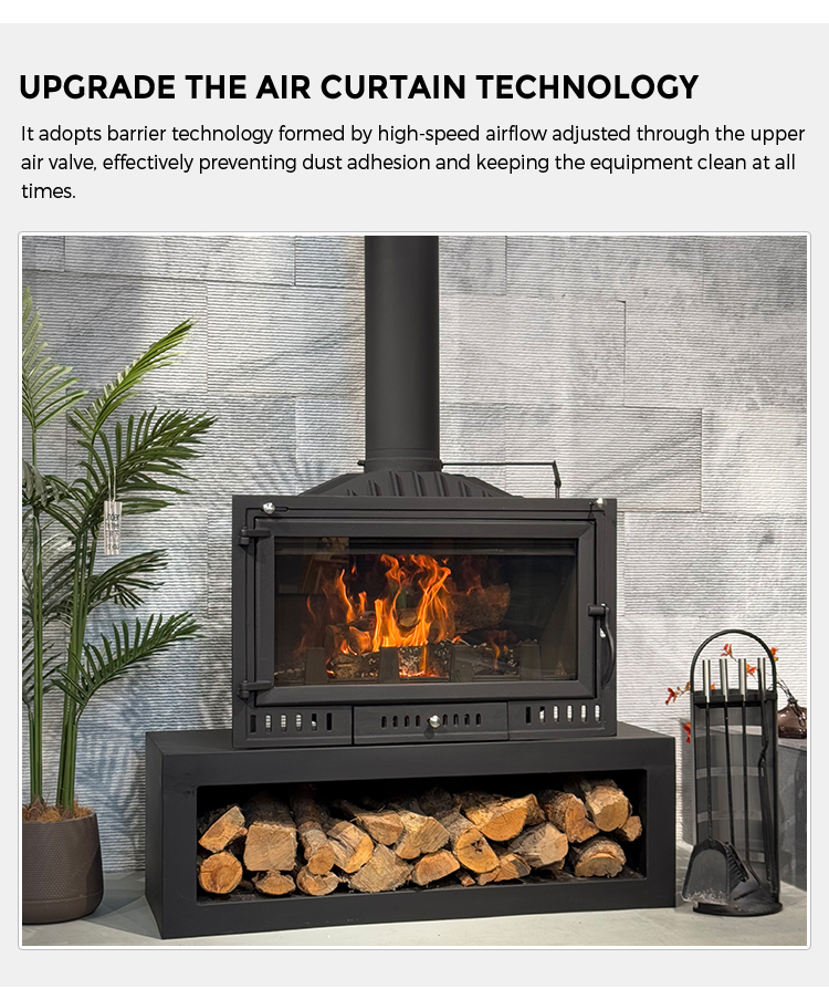 Chimenea de leña empotrada per - Outdoor Furniture Wood reseña y precio