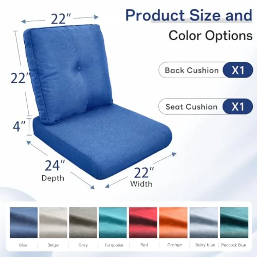 Juego de 3 cojines para mueble - Outdoor Furniture Luxury reseña y precio