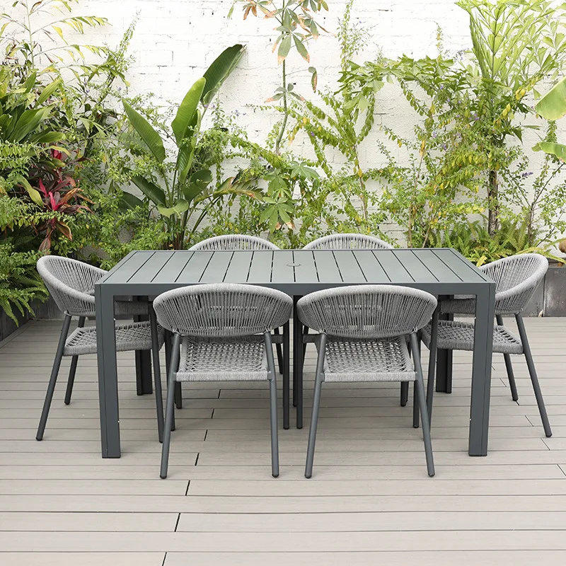 Silla de comedor de ratán con  - Outdoor Furniture Metal Chairs reseña y precio